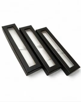 Картонна подарункова коробка для ручки з прозорим віконцем