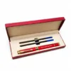 Преміальна ручка з гравіюванням "Для мрій та ідей" в подарунковому футлярі з запасними стержнями, червона - Зображення 2