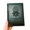 Блокнот Щоденник військовому з гравіюванням НГУ, Національна гвардія України, зелений глянець