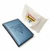 Подарунок вчителю - Блокнот з гравіюванням: “Тільки велика людина може навчити маленьке серце”, сірий матовий Металік в коробці-сумці з дизайном “Найкращому вчителю в світі” - Зображення 6