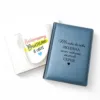 Подарунок вчителю - Блокнот з гравіюванням: “Тільки велика людина може навчити маленьке серце”, сірий матовий Металік в коробці-сумці з дизайном “Найкращому вчителю в світі” - Зображення 7