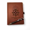 Подарунок військовому - Комплект Блокнот та ручка з гравіюванням Національна гвардія України, коричневий матовий - Зображення 4