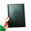 Блокнот Щоденник військовому з гравіюванням "Військова контррозвідка СБУ", зелений глянець - Зображення 2