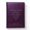 Подарунок вчителю - Блокнот з гравіюванням: “Тільки велика людина може навчити маленьке серце. Дякуємо за Вашу доброту, чуйність та безцінний внесок”, фіолетовий матовий - Зображення 2
