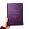 Подарунок вчителю - Блокнот з гравіюванням: “Тільки велика людина може навчити маленьке серце. Дякуємо за Вашу доброту, чуйність та безцінний внесок”, фіолетовий матовий - Зображення 3