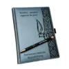 Подарунок для класного керівника - Іменний Комплект блокнот та ручка з гравіюванням, сірий матовий Металік - Зображення 2