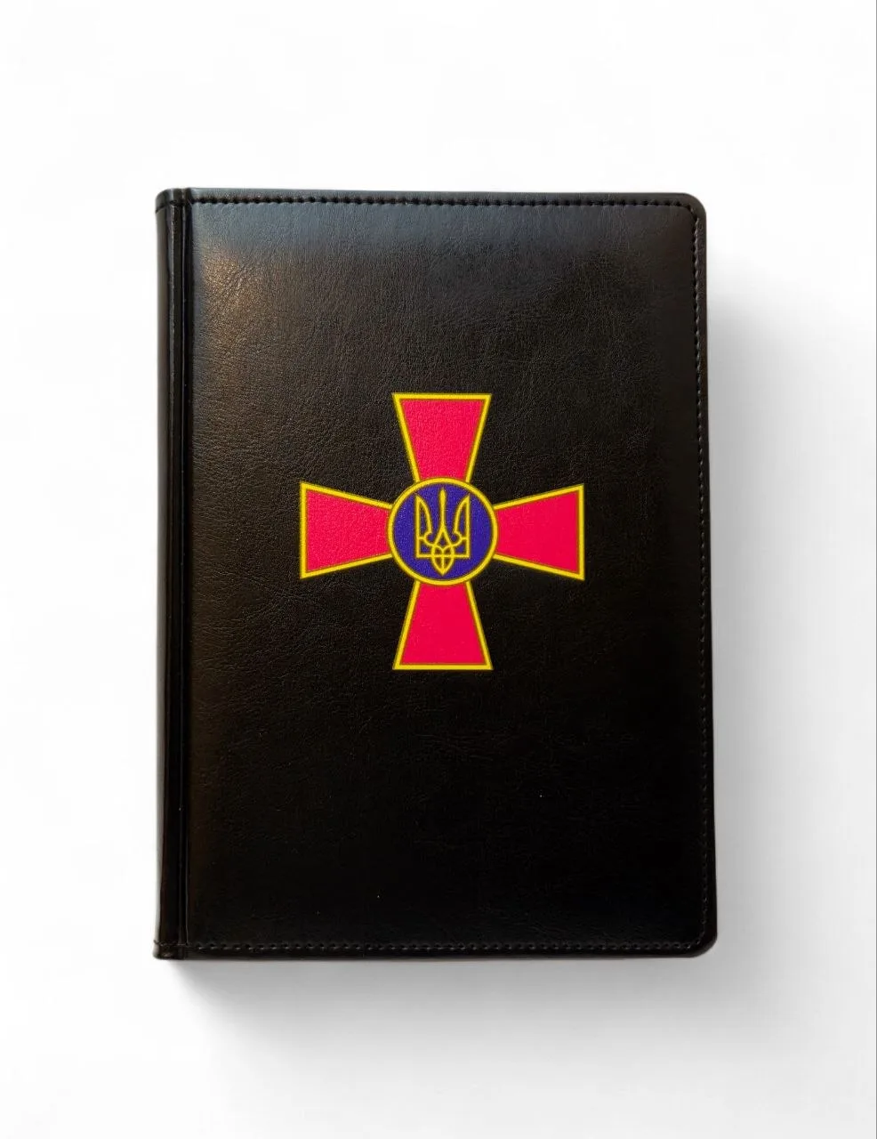 Блокнот ЗСУ з УФ друком, чорний глянець