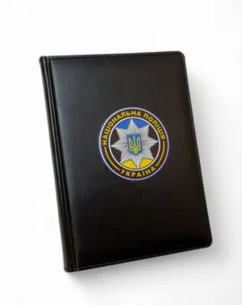 Блокнот Національна поліція з УФ друком, чорний глянець