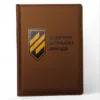 Блокнот 3 Окрема Штурмова Бригада з УФ друком, коричневий матовий Металік