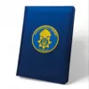 Блокнот НГУ з УФ друком, синій матовий Металік - Зображення 2