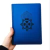 Блокнот Щоденник військовому з гравіюванням НГУ, Національна гвардія України, синій матовий металік - Зображення 2
