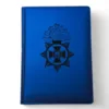 Блокнот Щоденник військовому з гравіюванням НГУ, Національна гвардія України, синій матовий металік - Зображення 3