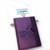 Подарунок для вчителя – Блокнот з гравіюванням в подарунковій коробці-сумці з тематичним дизайном, фіолетовий матовий Металік - Зображення 6