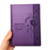 Подарунок для вчителя – Блокнот з гравіюванням в подарунковій коробці-сумці з тематичним дизайном, фіолетовий матовий Металік - Зображення 3