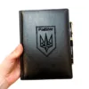 Подарунок військовому - Комплект Блокнот та ручка з гравіюванням Бригада «Рубіж», чорний глянець - Зображення 2