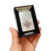 Бензинова запальничка Zippo Classic Street Chrome з гравіюванням емблеми ДСНС - Зображення 5