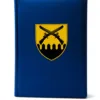 Блокнот щоденник 92-га окрема штурмова бригада з УФ друком, синій матовий Металік